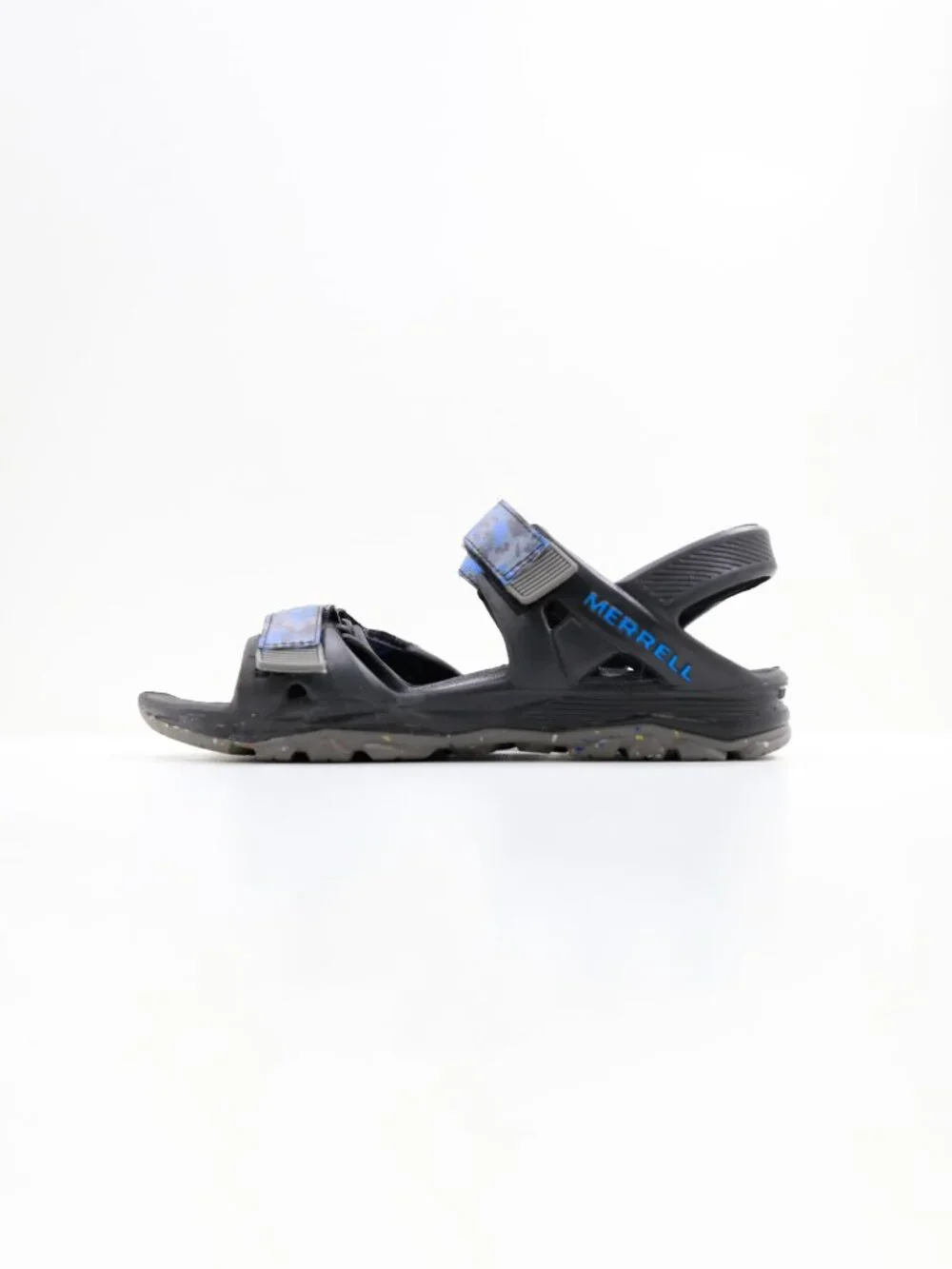 Merrell Hydro Drift Black & Blue Lightweight Water Sandals - Youth 4